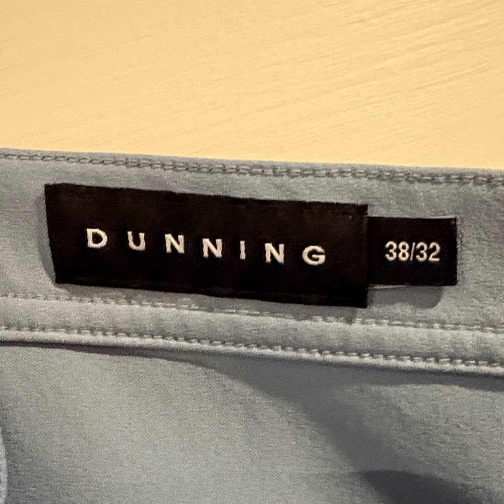 Dunning Men's Light‎ Blue Golf Performance Pants size 38x32 - Picture 2 of 8